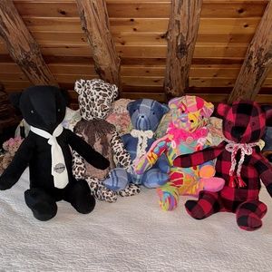 Teddy Bear Handmade 25” to 28” Plush & Cuddly Various Fabrics